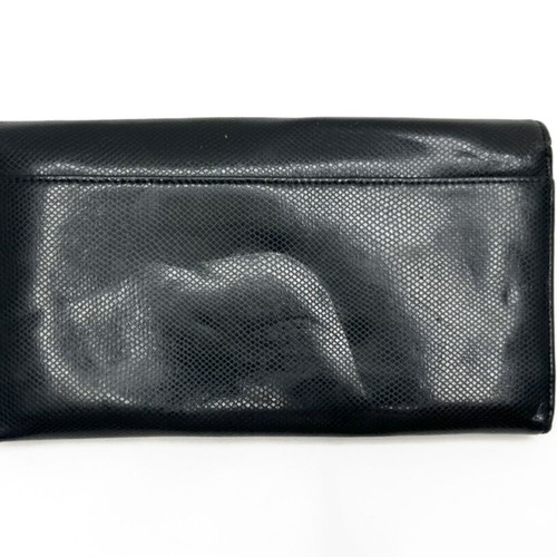Montblanc black leather wallet used