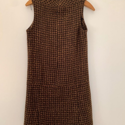 Zara dress like new, size L, beige and brown