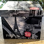  Συσκευασιες δώρων Κουτιά Χάρτινα Τετράγωνα Παρίσι Σετ 4 τμχ