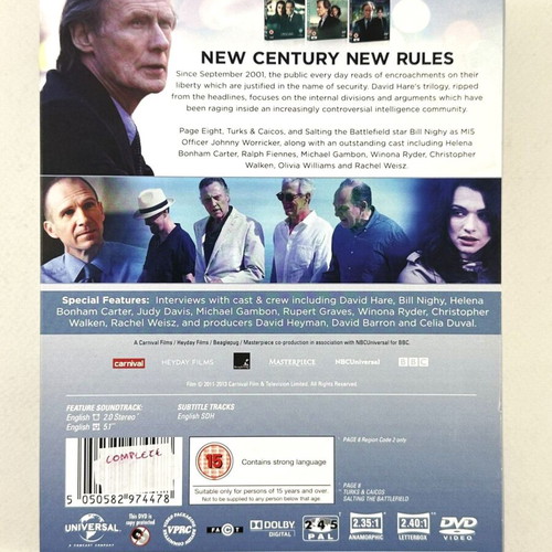 BBC The Worricker Trilogy Box Set DVD used with English subtitles