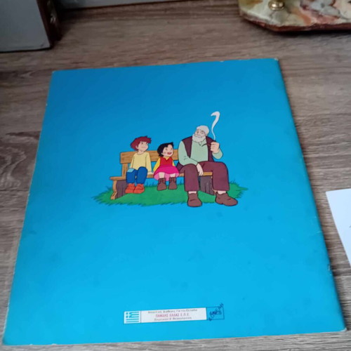 Panini Heidi album used with 152 of 400 stickers