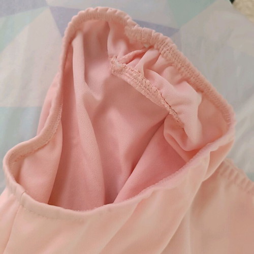 Pink backless bodysuit like new with cups size M