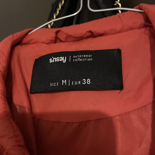 Sinsay red autumn spring jacket used, size M