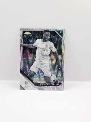 2022 Topps Chrome Raheem Sterling Black n White Refractor карта като нова