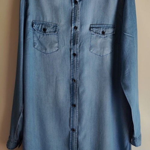 Funky Buddha long shirt dress denim look L used