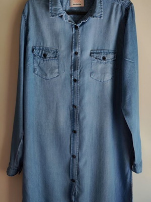 Funky Buddha long shirt dress denim look L used