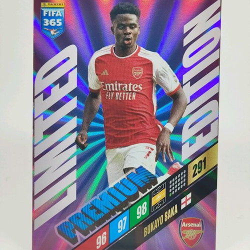 Bukayo Saka Arsenal premium collectible card like new