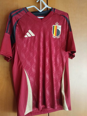 Belgium Home 2024-2025 football jersey, medium, authentic Adidas