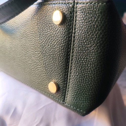Mickael Kors leather shoulder bag dark green like new