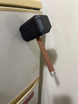 Thor hammer fridge magnet 3D printed new