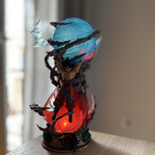 Dragon Ball Z Goku figure with lighting like new