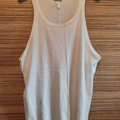 Hom sleeveless shirt used, white, size L