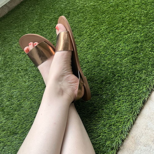 H&M Gold Sandals like new, size 39