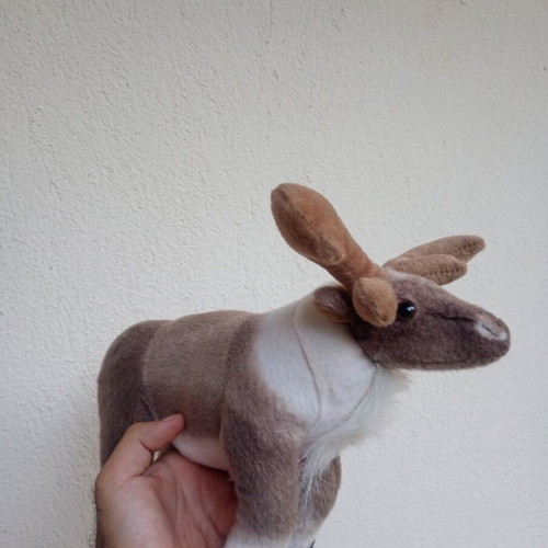 Plush reindeer used, large stuffed toy