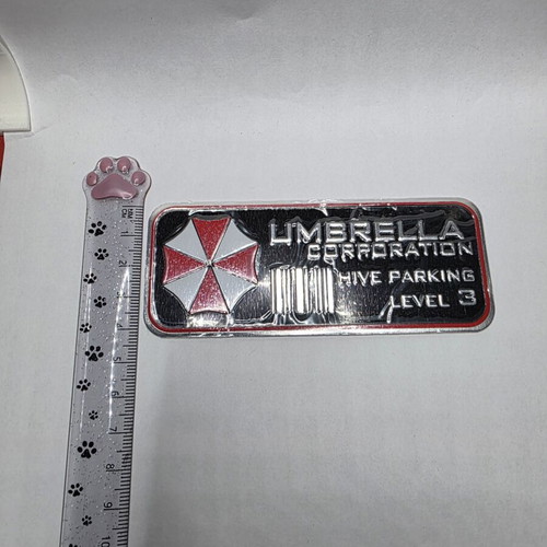 Umbrella Corporation metal badge new, Resident Evil design
