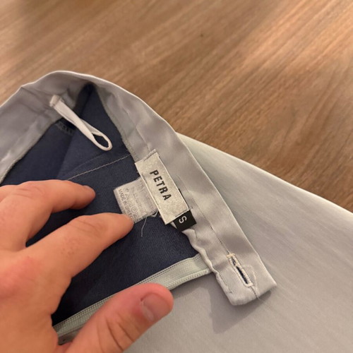 Petra women's short skirt size S like new, grey and blue