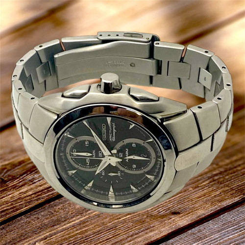 Seiko Arctura chronograph used, waterproof 100m, 48mm