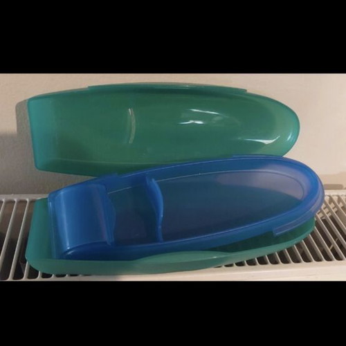 Tupperware multi-compartment plastic case