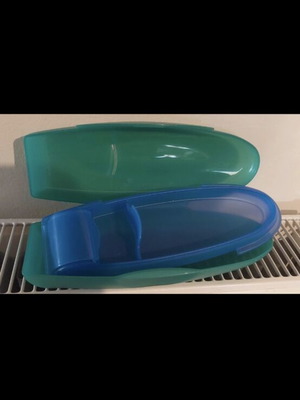 Tupperware multi-compartment plastic case