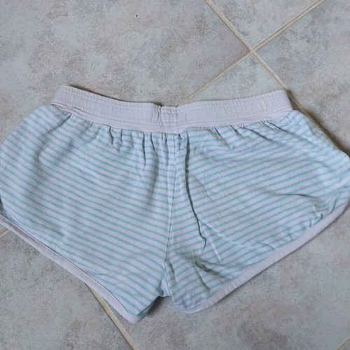 Alouette girls' shorts like new, white and turquoise, size 12 years