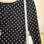 Pink Woman Cropped blouse with open back and polka dots, size Small, used