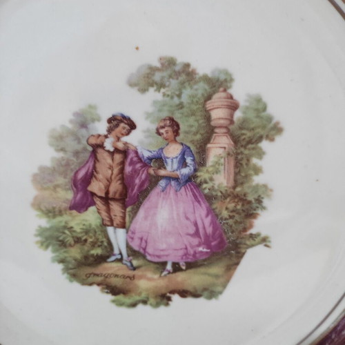 Polish porcelain platter 30 cm used, from 1960