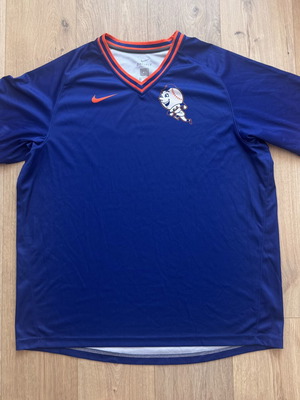 Nike New York Mets MLB Dri-FIT Jersey Shirt Men’s XXL like new, blue orange