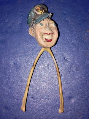 Vintage collectible toy made of bone, used