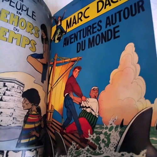Volume of 7 French comics used, good condition, 1952+