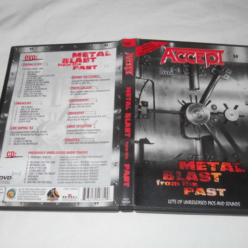 Accept Metal Blast From The Past album DVDplus used, metal