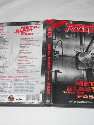 Accept Metal Blast From The Past album DVDplus used, metal
