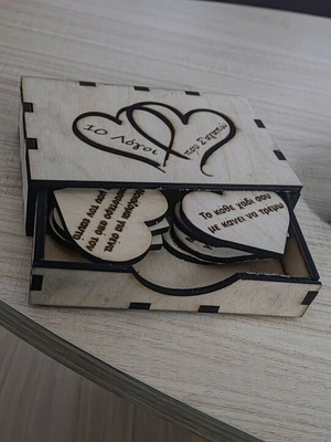 Gift box for partner new with 10 reasons I love you