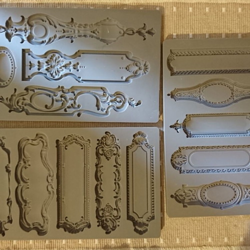 Silicone molds like new, Iron Orchid Designs vintage style, pack of 30