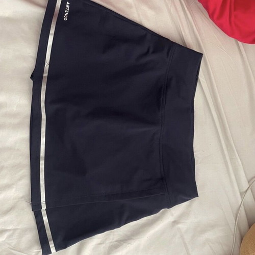 Artengo tennis skort XS, dark blue with silver detail