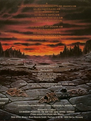 Running Wild Masquerade LP μεταχειρισμένο, unofficial, άπαιχτη κόπια