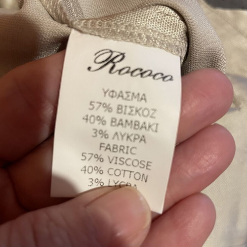 Capri pants XS gold color Rococo new with tag