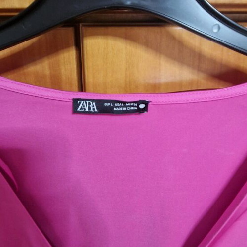 Zara dress fuchsia like new, size L