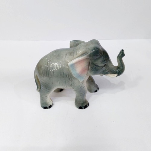 Elephant figurine used, handmade from Japan