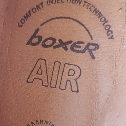 Boxer Air men's leather shoes size 42 new, grey and blue