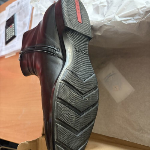 Prada black ankle boots size 7.5 (41.5)