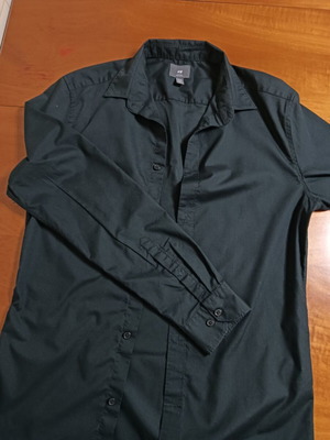 H&M Black Men's Shirt Medium Slim Fit Like New