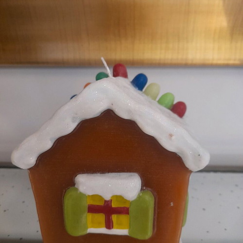 Kosta Boda candle candy house new, height 15cm