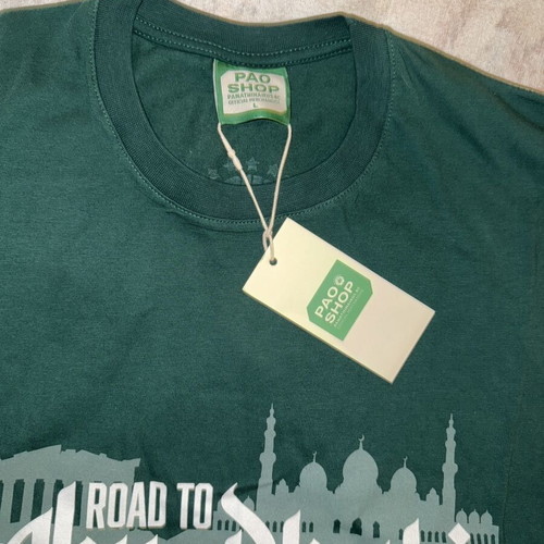 Panathinaikos BC Road to Abu Dhabi T-shirt new, size Large