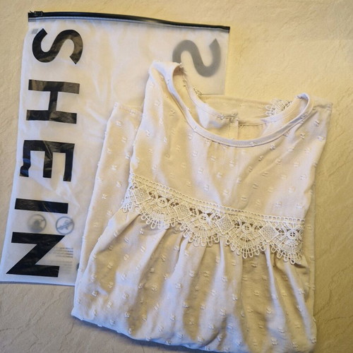 Shein blouse new, beige, size L