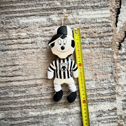 Retro PAOK plush toy new with suction cup