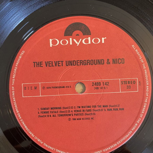 The Velvet Underground & Nico LP like new, rock