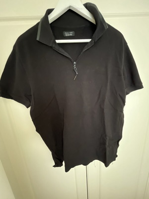 T shirt με φερμουάρ Zara μέγεθος L μαύρο σαν καινούργιο