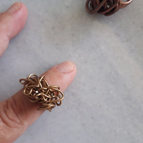 Handmade rings like new, wire pack
