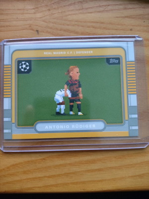 Topps 2025-26 UCC 8-bit Antonio Rudiger Real Madrid card like new