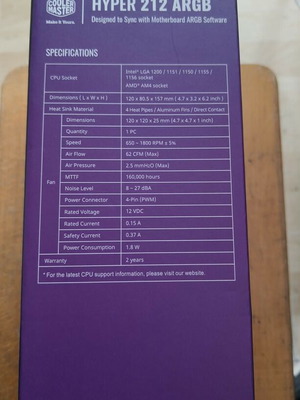 Cooler Master Hyper 212 ARGB new